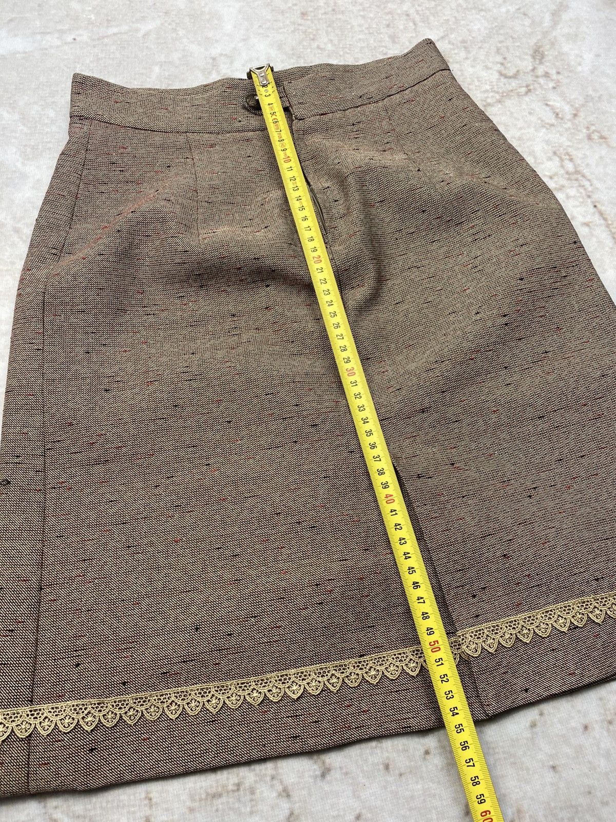 Canali Vintage classic tailored skirt with pattern by Canali Size 28" / US 6 / IT 42 - 7 Thumbnail