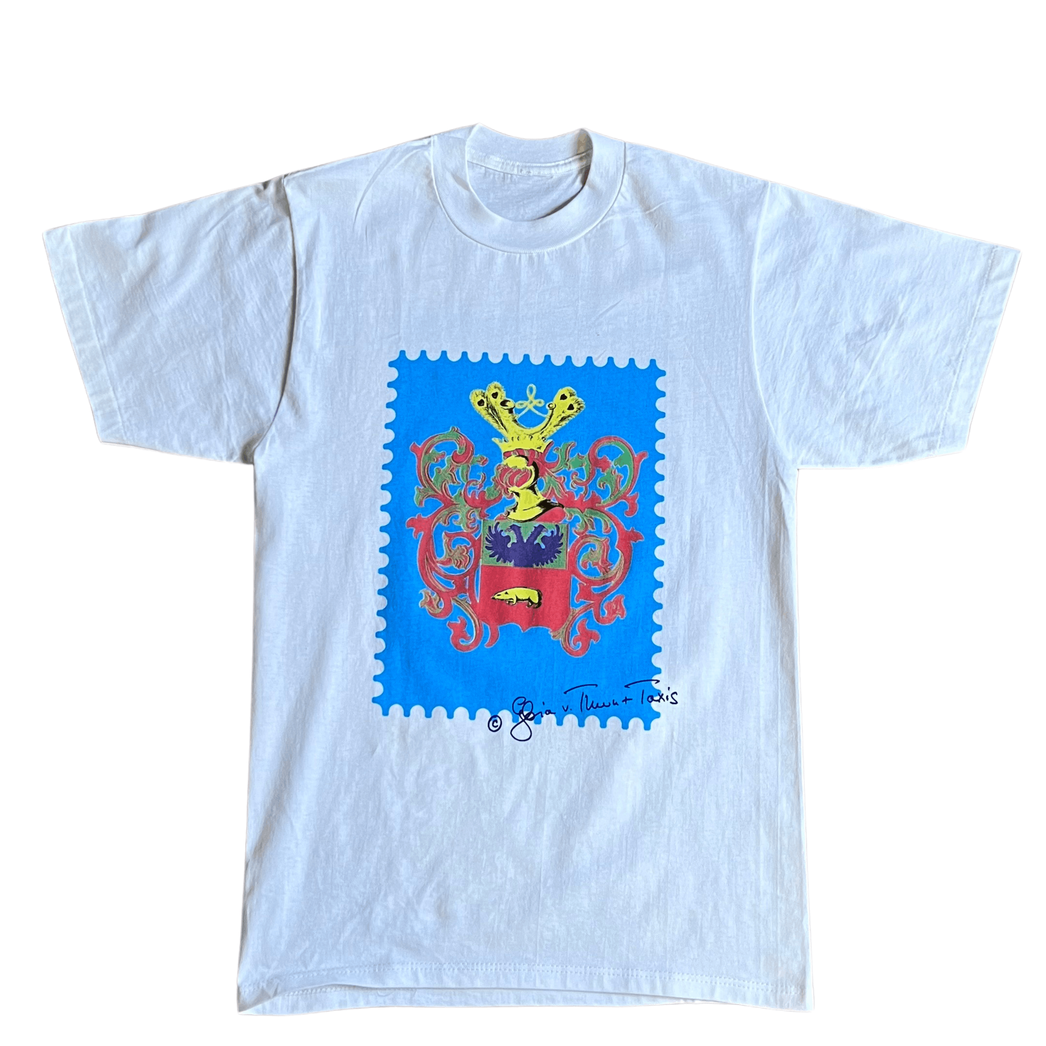 Vintage VTG 90s Gloria Von Thurn Taxis Punk Princess T-Shirt White M Size US M / EU 48-50 / 2 - 2 Thumbnail