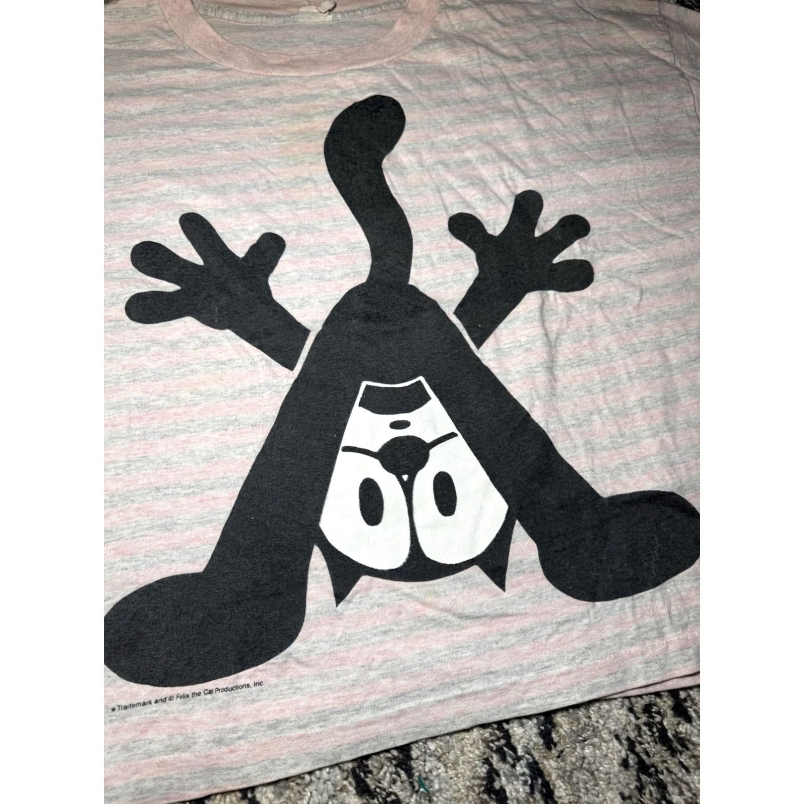Changes VINTAGE Felix the Cat Cropped T-Shirt Size Large Striped Single Stitch Shirt Adults XS-XXL? Size US M / EU 48-50 / 2 - 2 Thumbnail