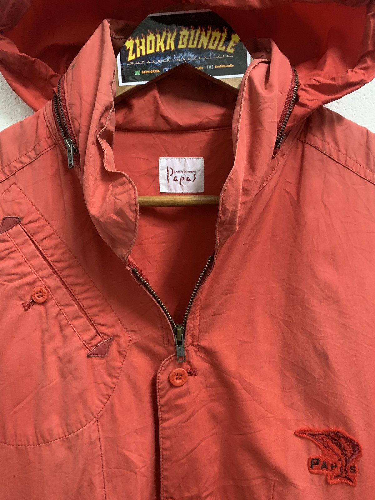 Japanese Brand × Vintage Vintage Papas Maniere De Heming Hoodie Jacket Size US M / EU 48-50 / 2 - 7 Thumbnail