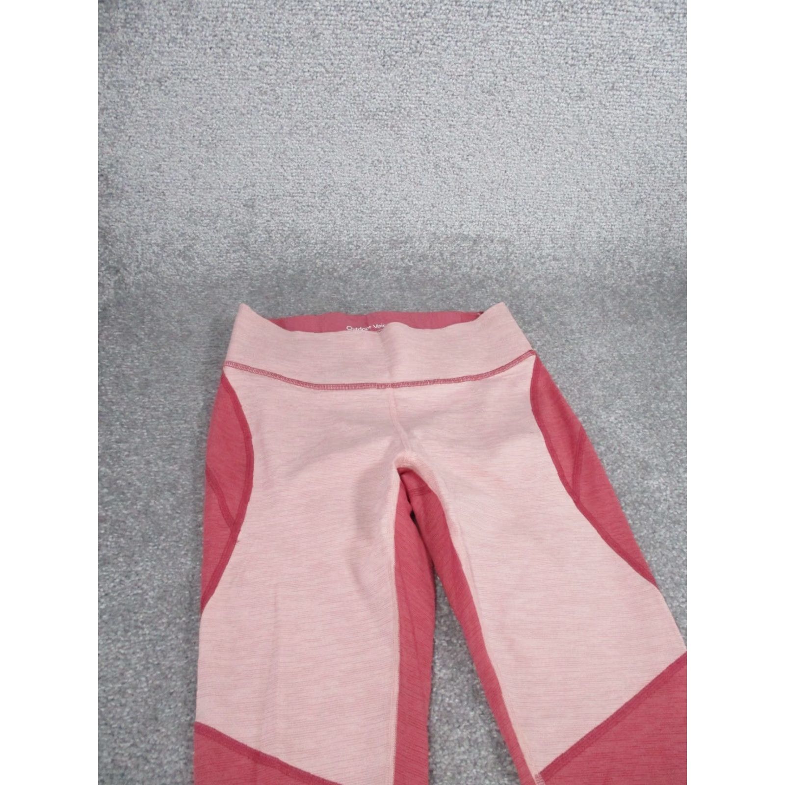 Outdoor Voices VINTAGE Outdoor Voices Women's Leggings Cropped Activewear Yoga Running Gym Small Pink 90s Size 28" / US 6 / IT 42 - 2 Thumbnail