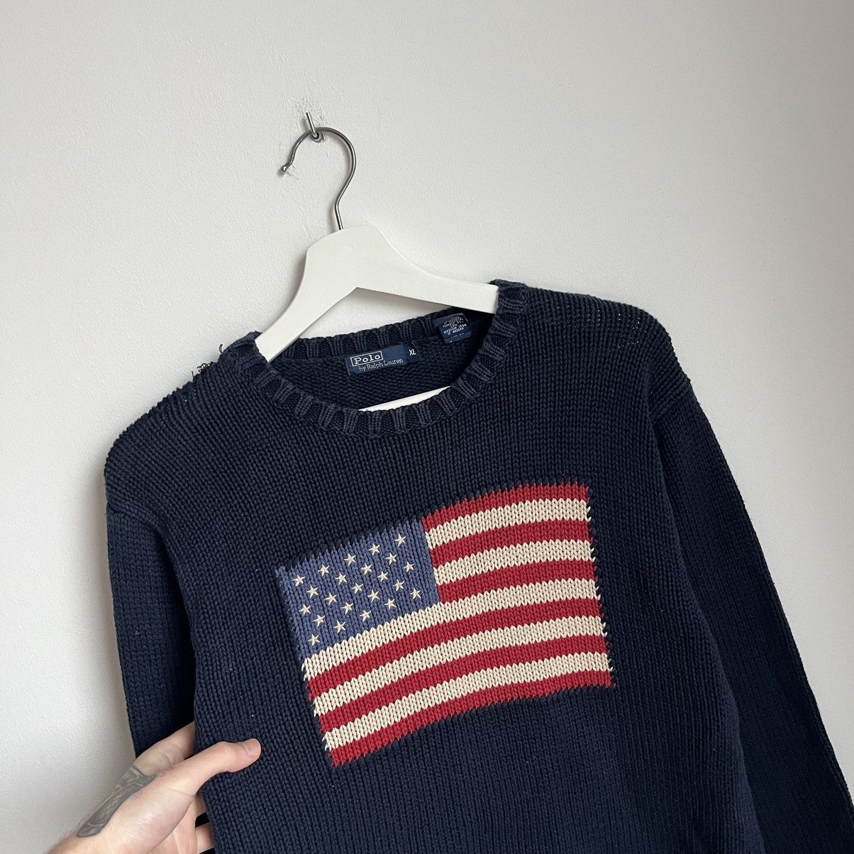 Polo Ralph Lauren Made in Japan Polo Ralph Lauren American Flag Sweater Size XL / US 12-14 / IT 48-50 - 5 Thumbnail