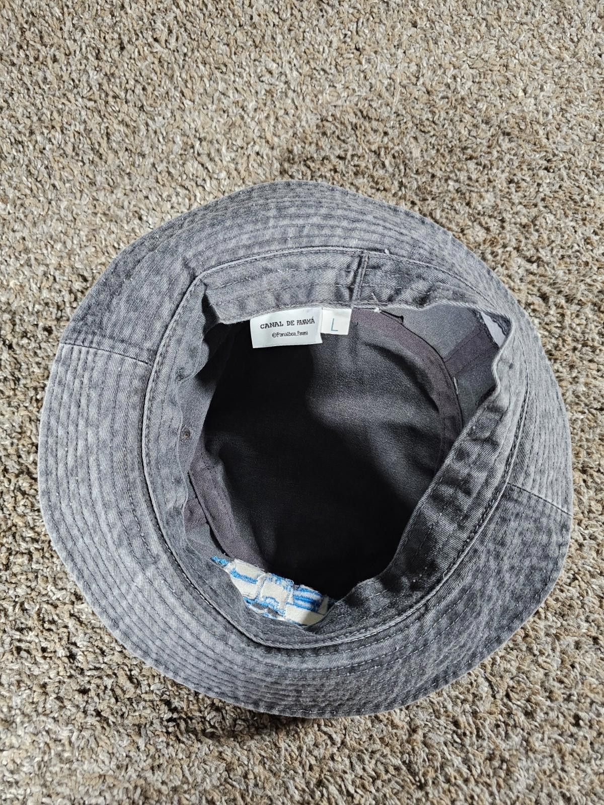 Designer Canal de Panama bucket hat Gray Large Size ONE SIZE - 4 Thumbnail