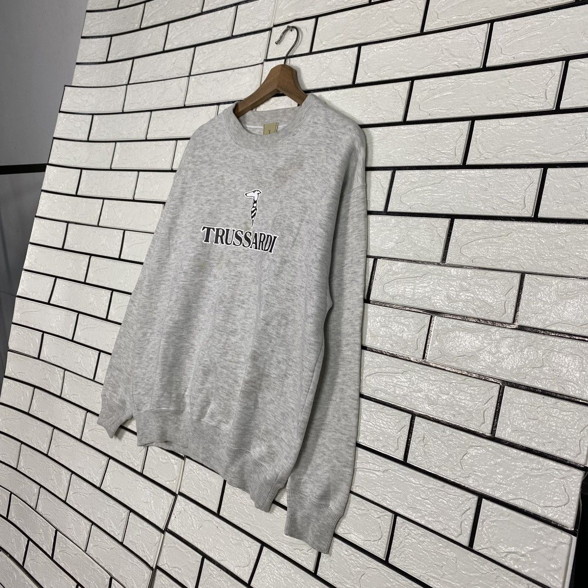 Japanese Brand 📌Vintage Sweatshirt Trussardi Big Logo Size US L / EU 52-54 / 3 - 3 Thumbnail