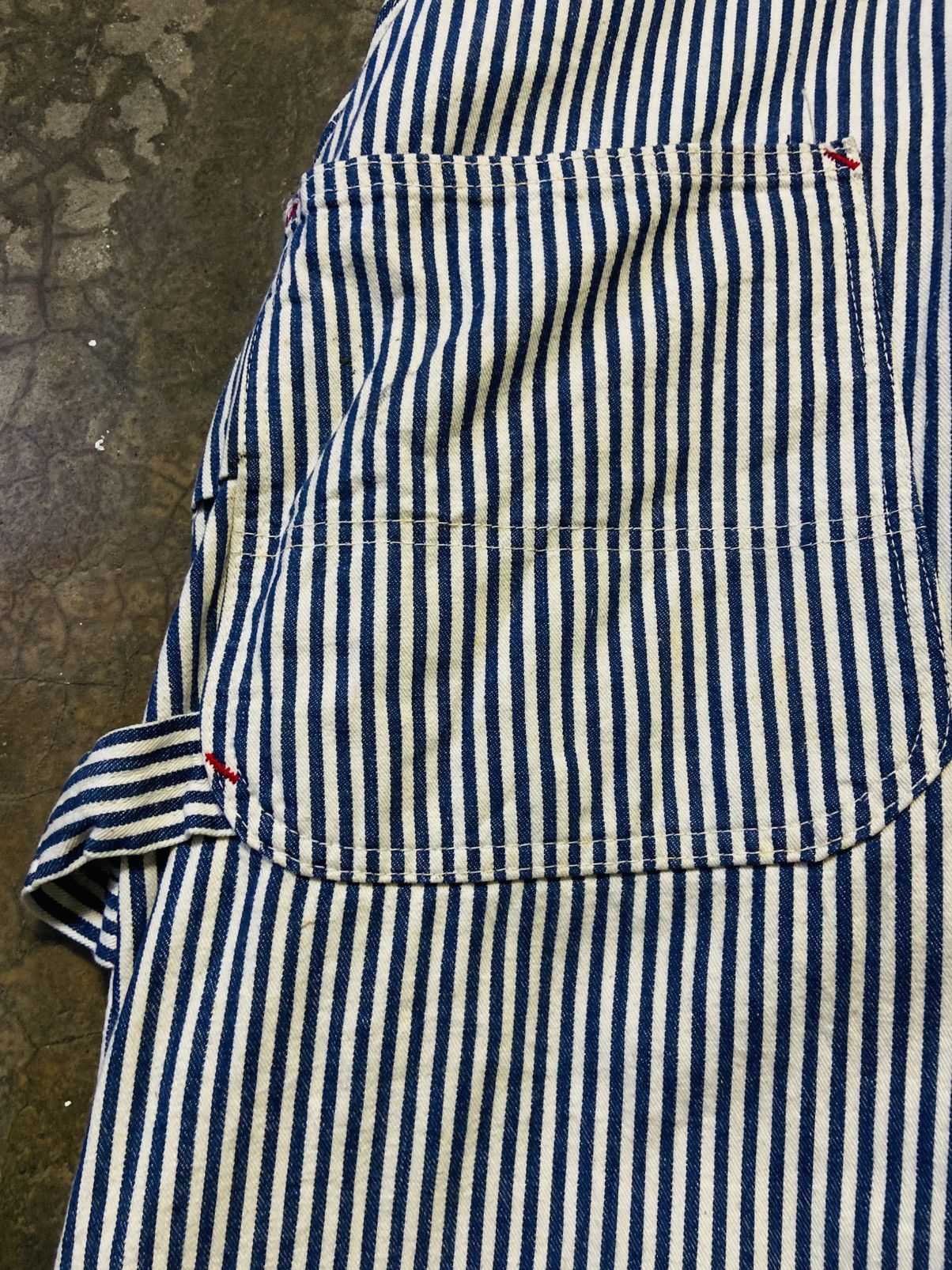 Original Montgomery Vintage Ward Montgomery Double Knee Hickory Jumpsuit Size US 38 / EU 54 - 20 Thumbnail