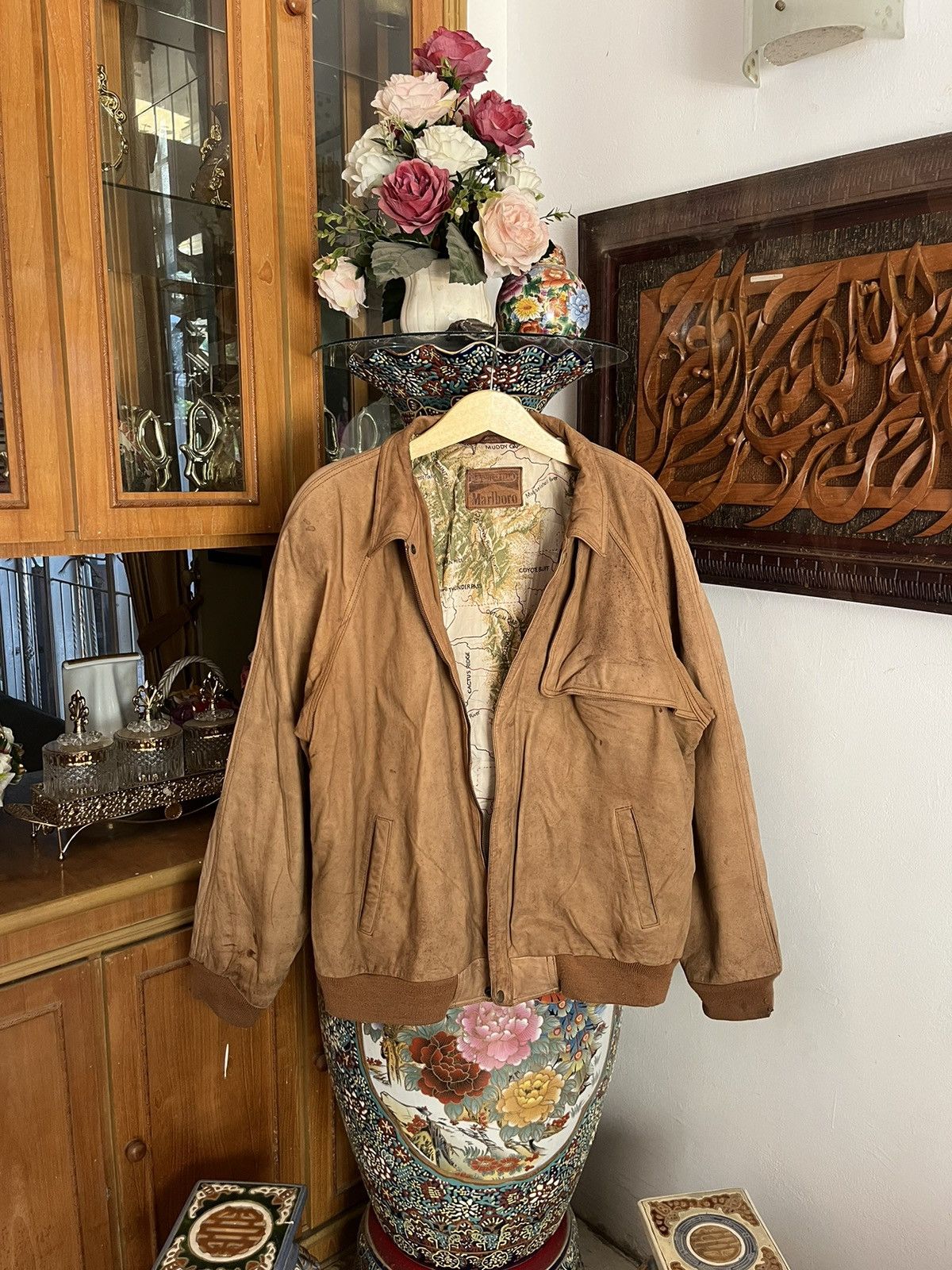 Marlboro Marlboro Vintage Suede Jacket Size US XL / EU 56 / 4 - 2 Thumbnail