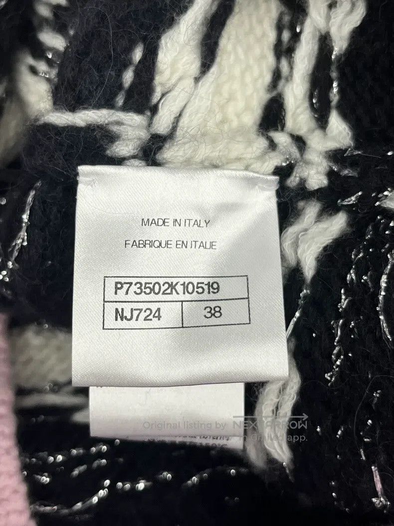 Chanel Chanel Black and white striped with pink striped cashmere Size XS / US 0-2 / IT 36-38 - 5 Thumbnail