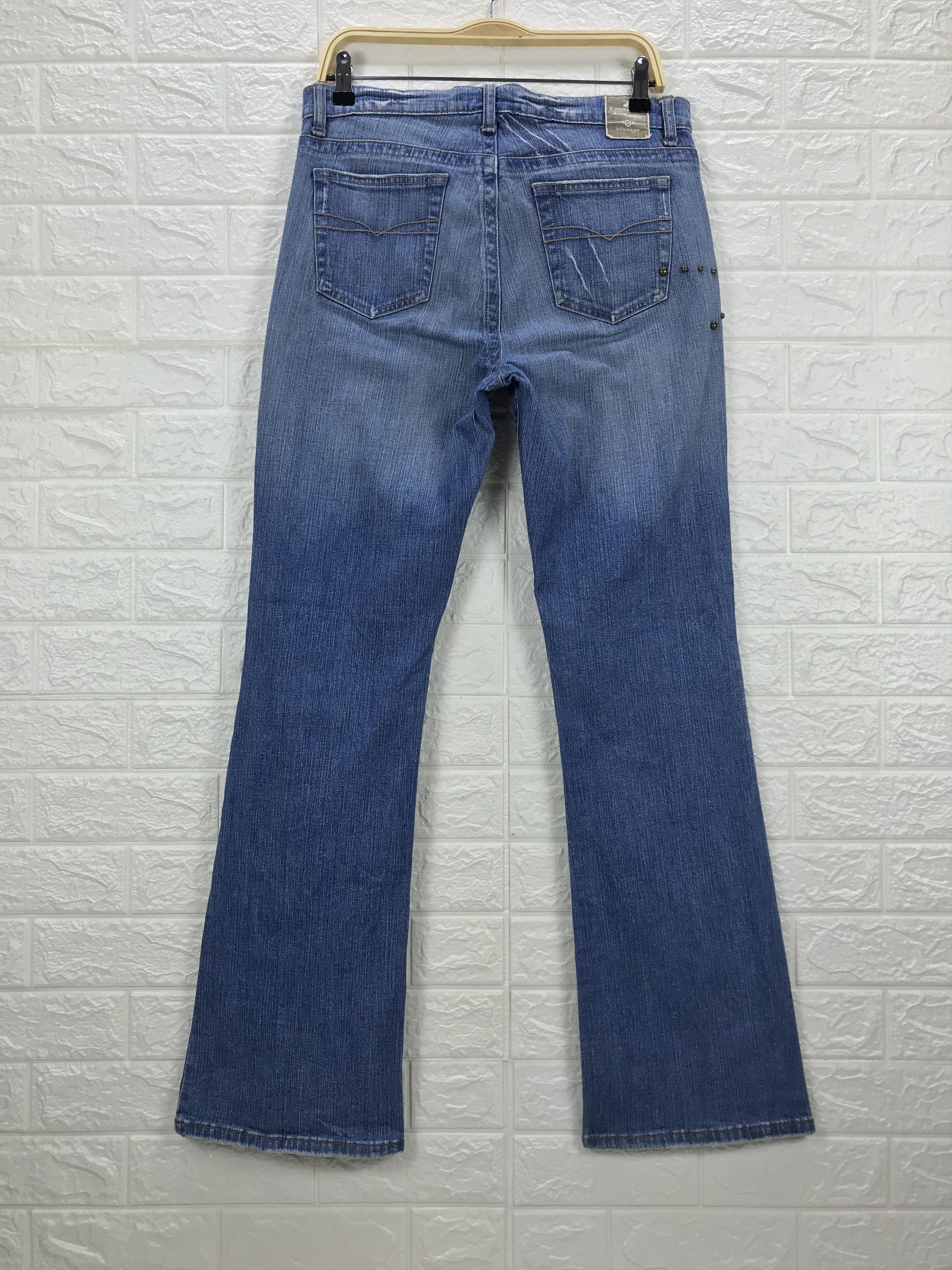 Japanese Brand Vintage Designer Z Cavaricci Art Studded Flare Jeans Size US 32 / EU 48 - 5 Thumbnail
