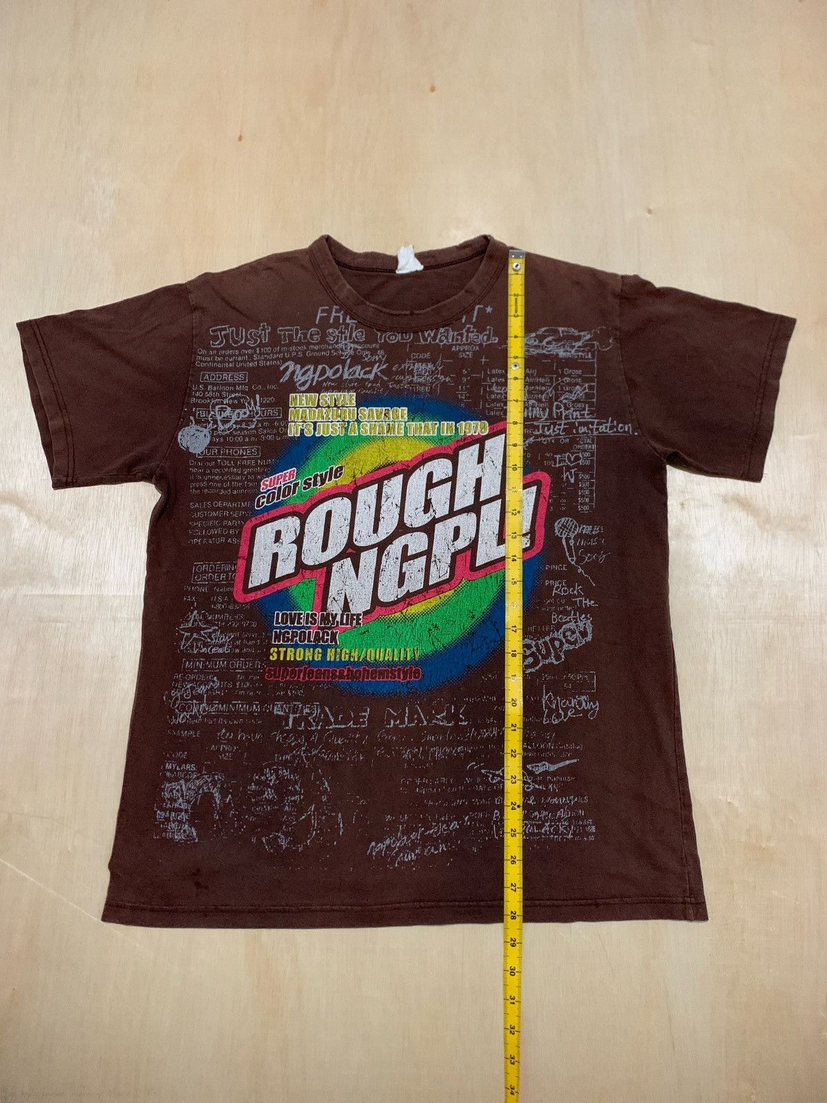 Japanese Brand × Vintage Vintage ROUGH NGPL! Tshirt Size US L / EU 52-54 / 3 - 7 Thumbnail