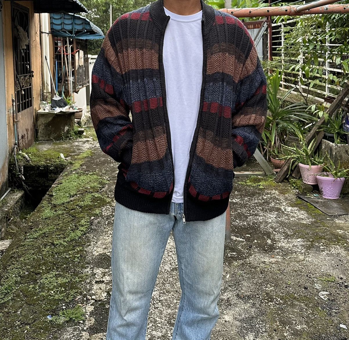 Vintage 👹Dylan House Wool Bomber Jacket Size US M / EU 48-50 / 2 - 1 Thumbnail