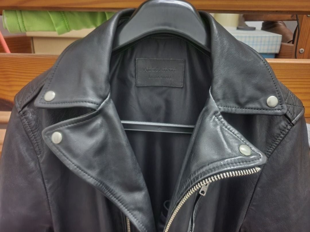 Allsaints AllSaints black leather biker jacket Size US XS / EU 42 / 0 - 4 Thumbnail