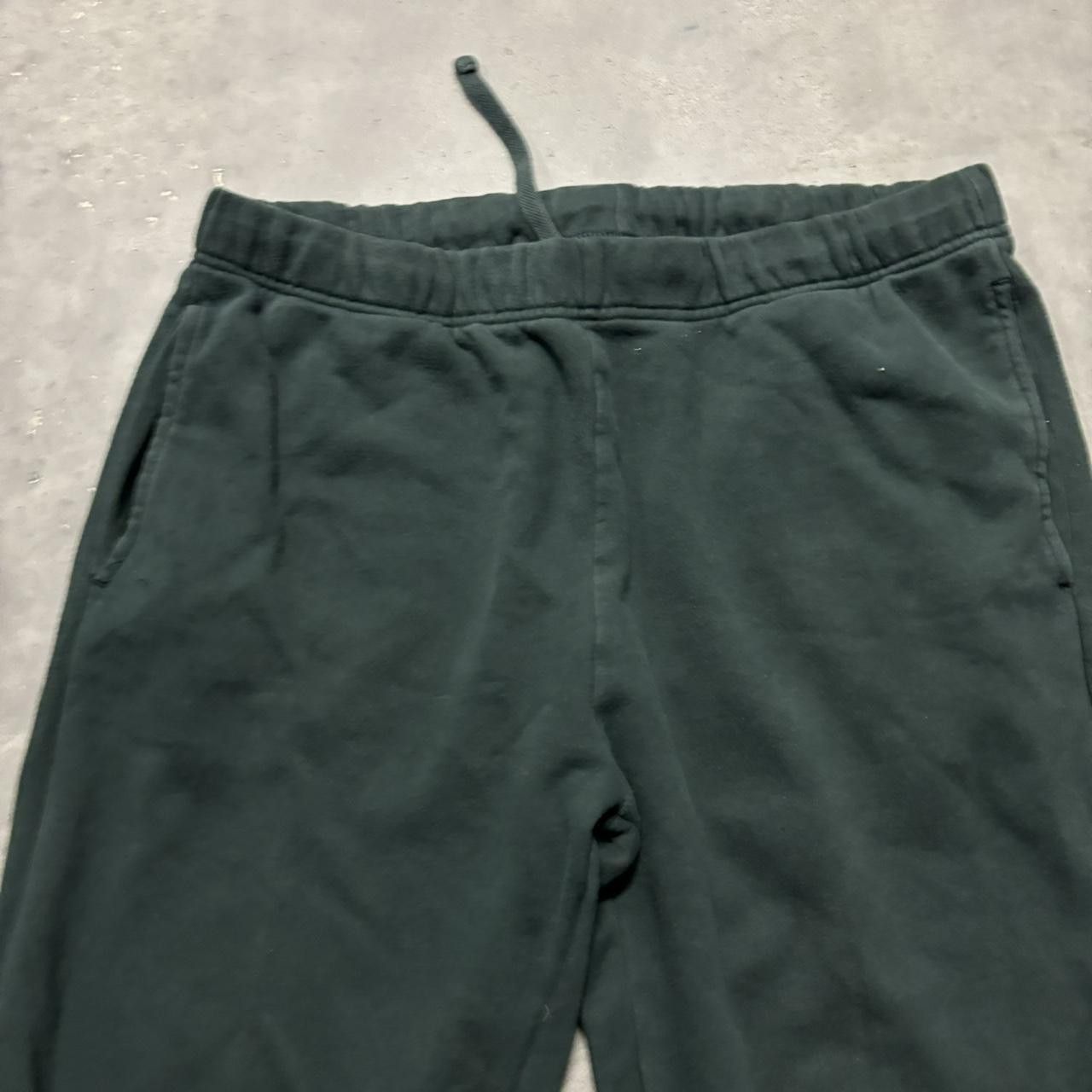 Japanese Brand × Vintage Crazy Vintage Y2K/2000s Dark Green Earth Tone Essential Sweatpants! Size US 32 / EU 48 - 4 Thumbnail