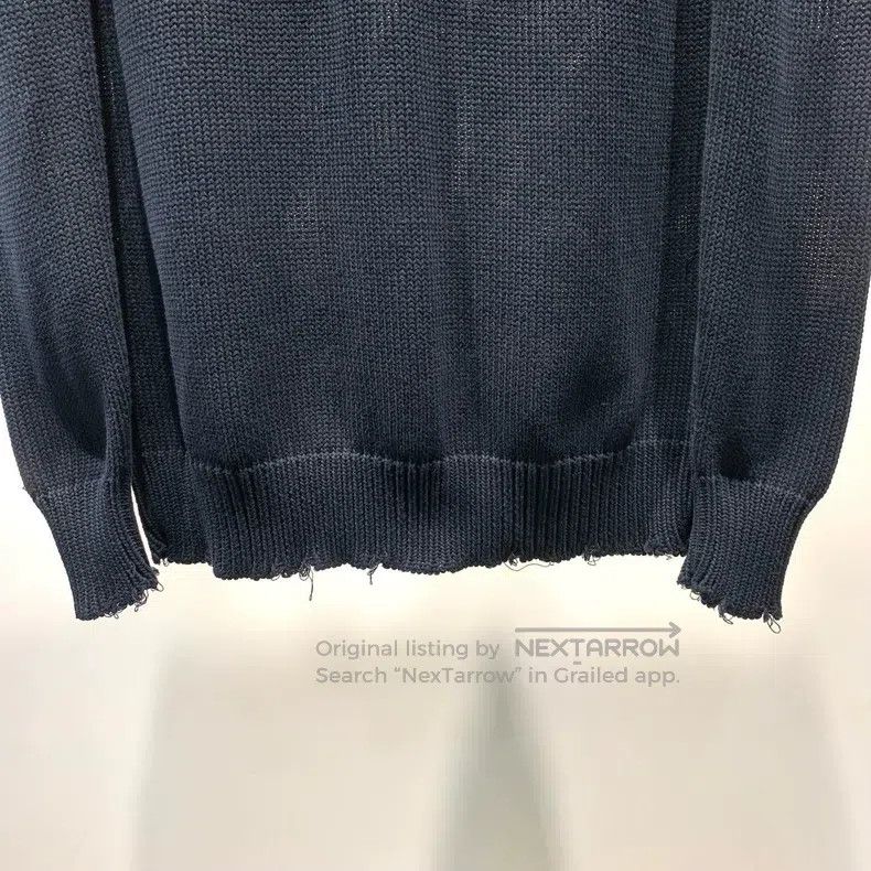Givenchy Givenchy Black Destroyed Knit Sweater Size US S / EU 44-46 / 1 - 4 Thumbnail