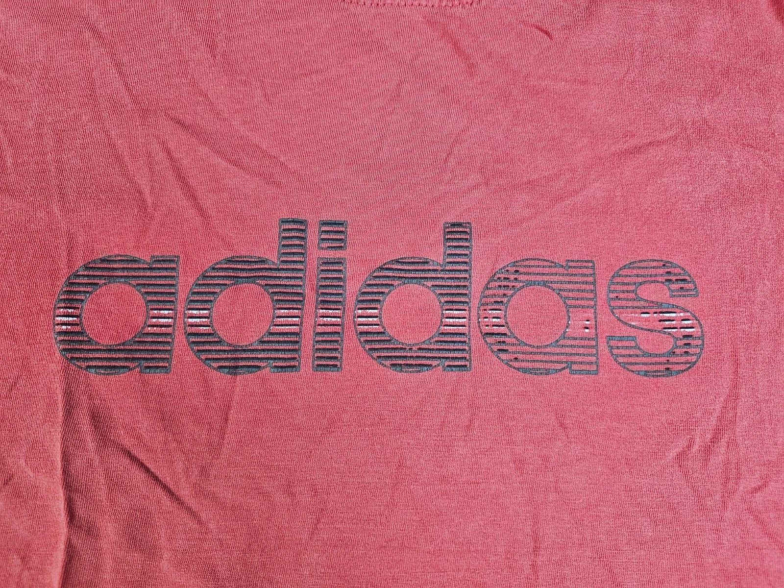 Adidas Adidas Y2K 2001 Spellout Faded Red Graphic Tee Vintage XL Size US XL / EU 56 / 4 - 5 Thumbnail