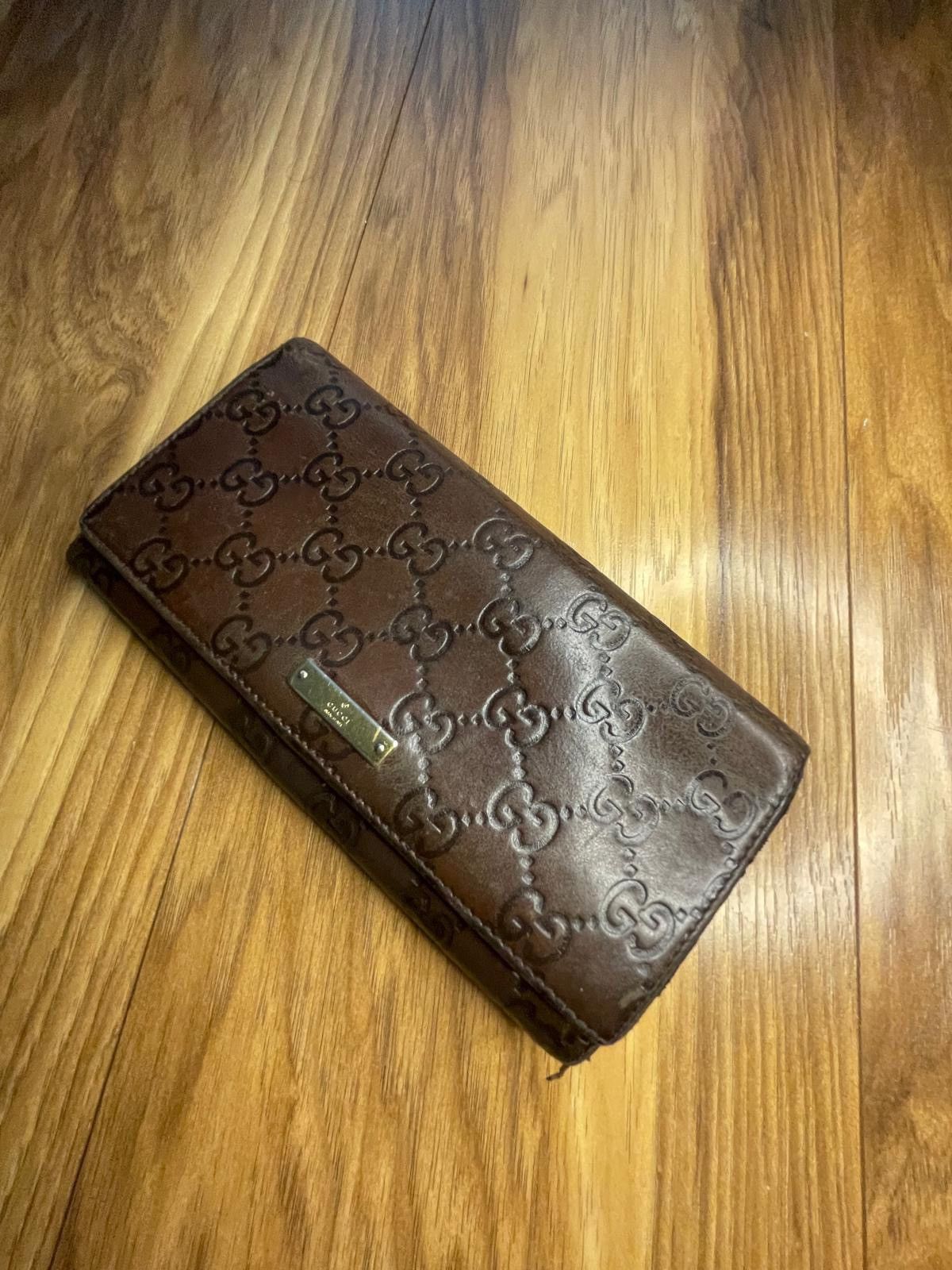 Gucci Gucci Long Wallet Purse Guccissima Brown Size ONE SIZE - 5 Thumbnail