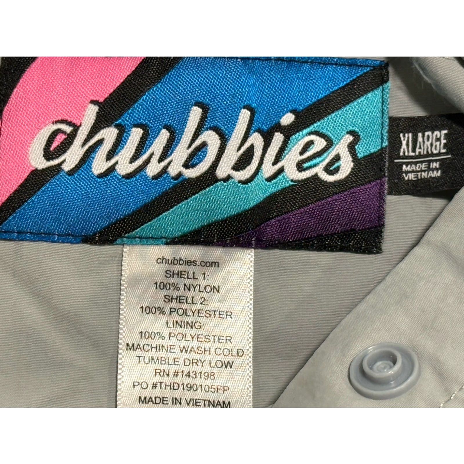 Chubbies Chubbies Shirt Reversible Fleece Colorblock Sweatshirt Gray XL Mens Size US XL / EU 56 / 4 - 8 Thumbnail