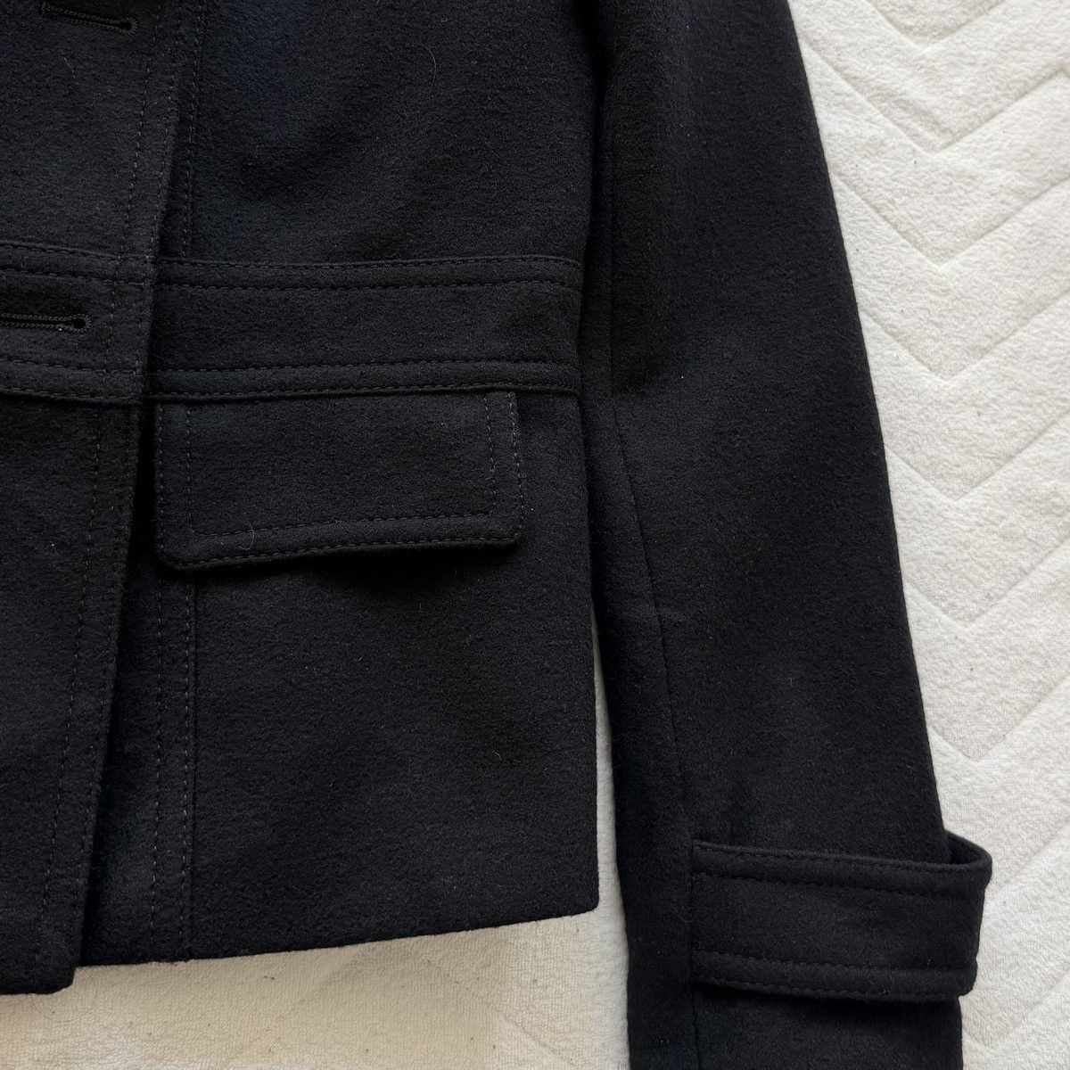 Michael Kors Michael Kors Wool Jacket Black Double Breasted Crop Style Size M / US 6-8 / IT 42-44 - 9 Thumbnail