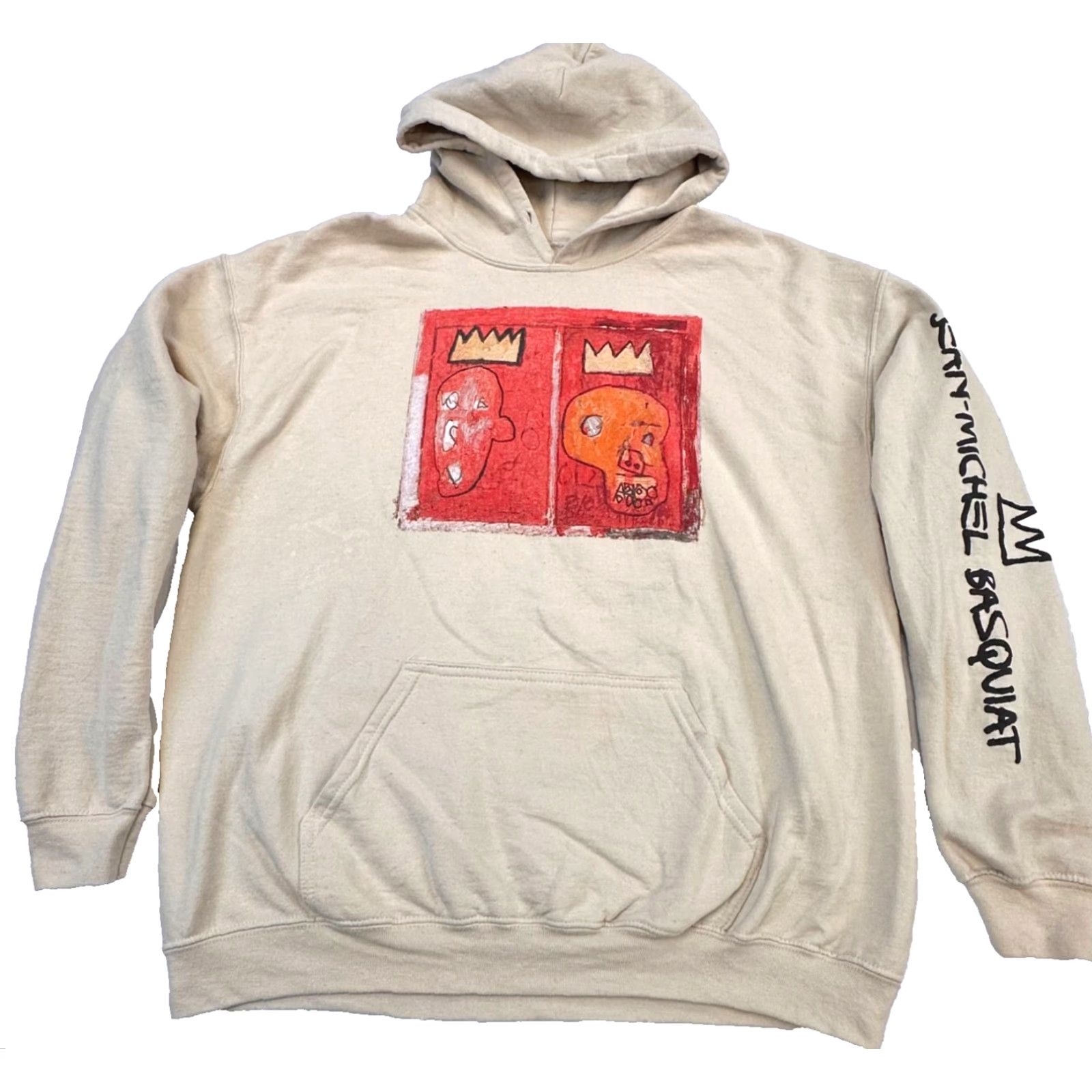 Spell Jean-Michel Basquiat Mens Large Hoodie Art Crown Sleeve Spell Out Shirt Size US L / EU 52-54 / 3 - 2 Thumbnail