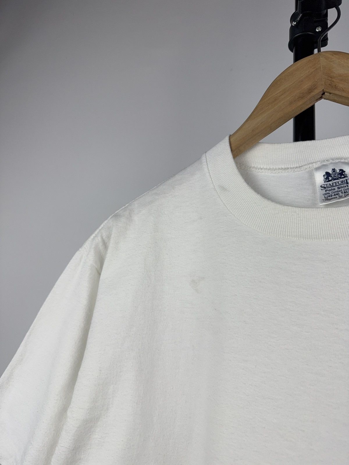 Japanese Brand × Vintage Vintage 80s Japanese Style Faded Blank Tee shirt Y2K rare Size US L / EU 52-54 / 3 - 2 Thumbnail