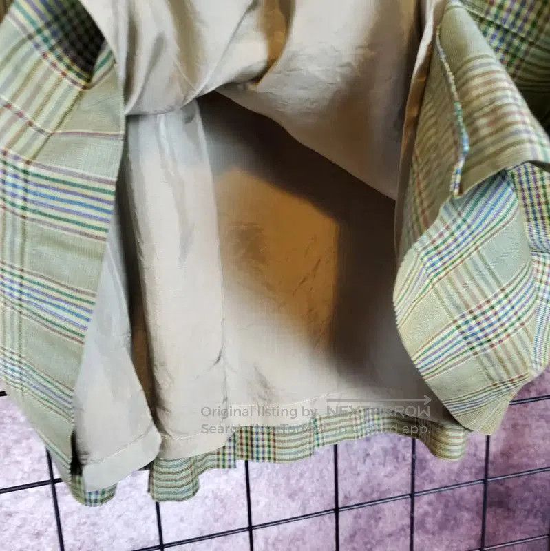 Dior Dior Green Silk Blend Plaid Skirt for Summer . Size 23" - 8 Thumbnail