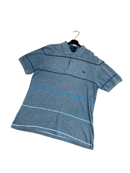 Fred Perry Vintage Fred Perry 100% Cotton Striped Polo Size M Size US M / EU 48-50 / 2 - 1 Thumbnail