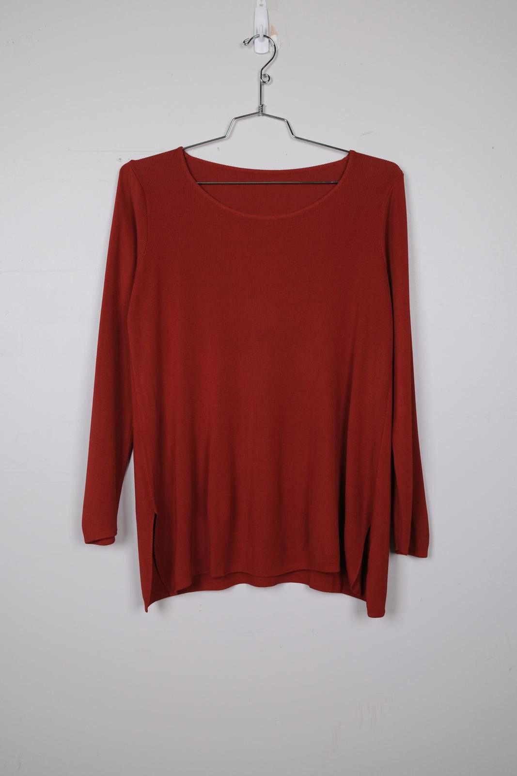 Vintage 00's Tunic Terracotta Long Sleeve T-Shirt Size ONE SIZE - 1 Thumbnail