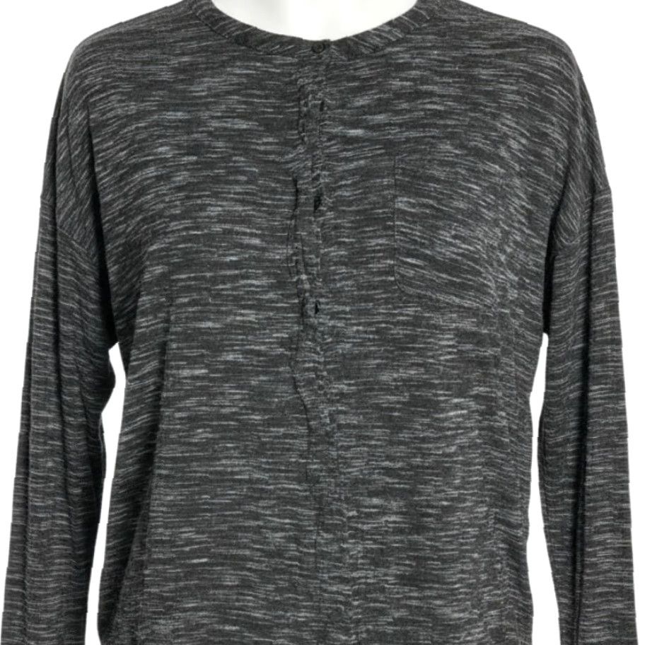 Loft LOFT Ann Taylor Shirt Women Size S Gray Long Sleeve Preppy Office Casual Business Button Size S / US 4 / IT 40 - 2 Thumbnail