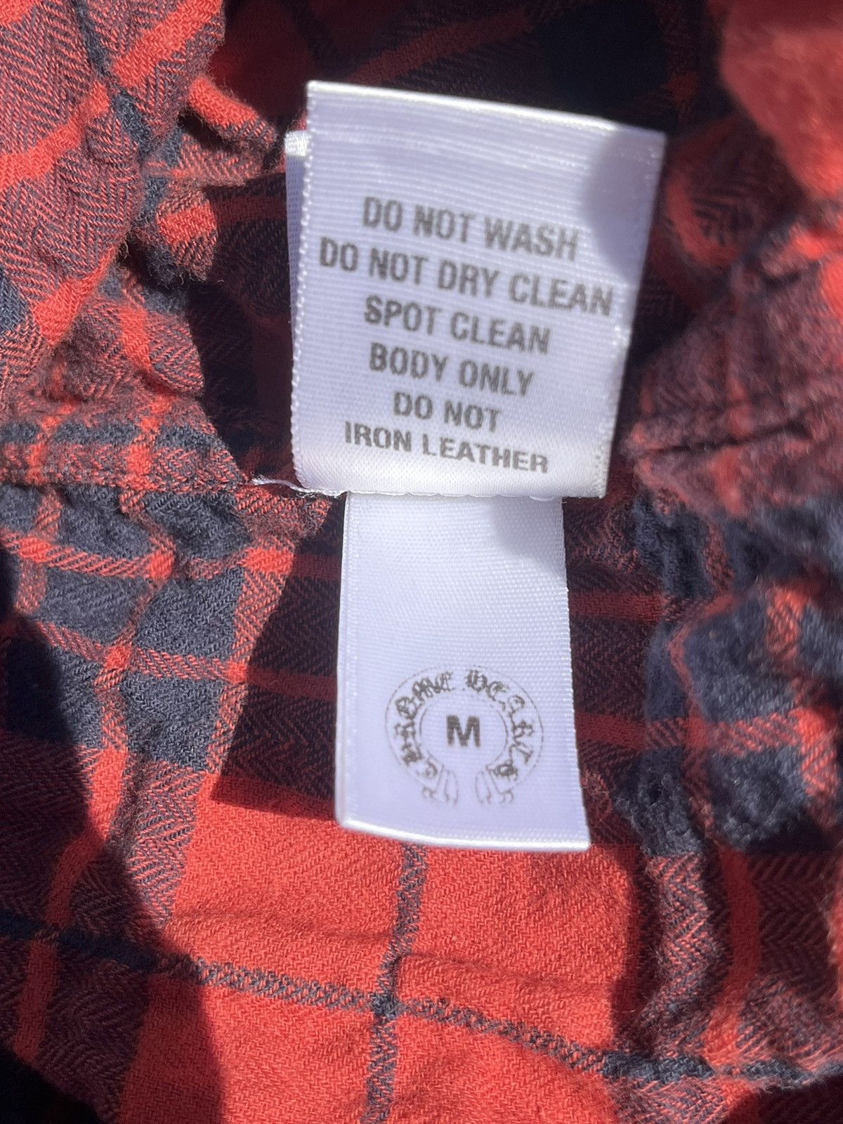 Chrome Hearts Vintage Chrome Hearts Loose Ends Leather Cross Patch Flannel Size US M / EU 48-50 / 2 - 9 Thumbnail