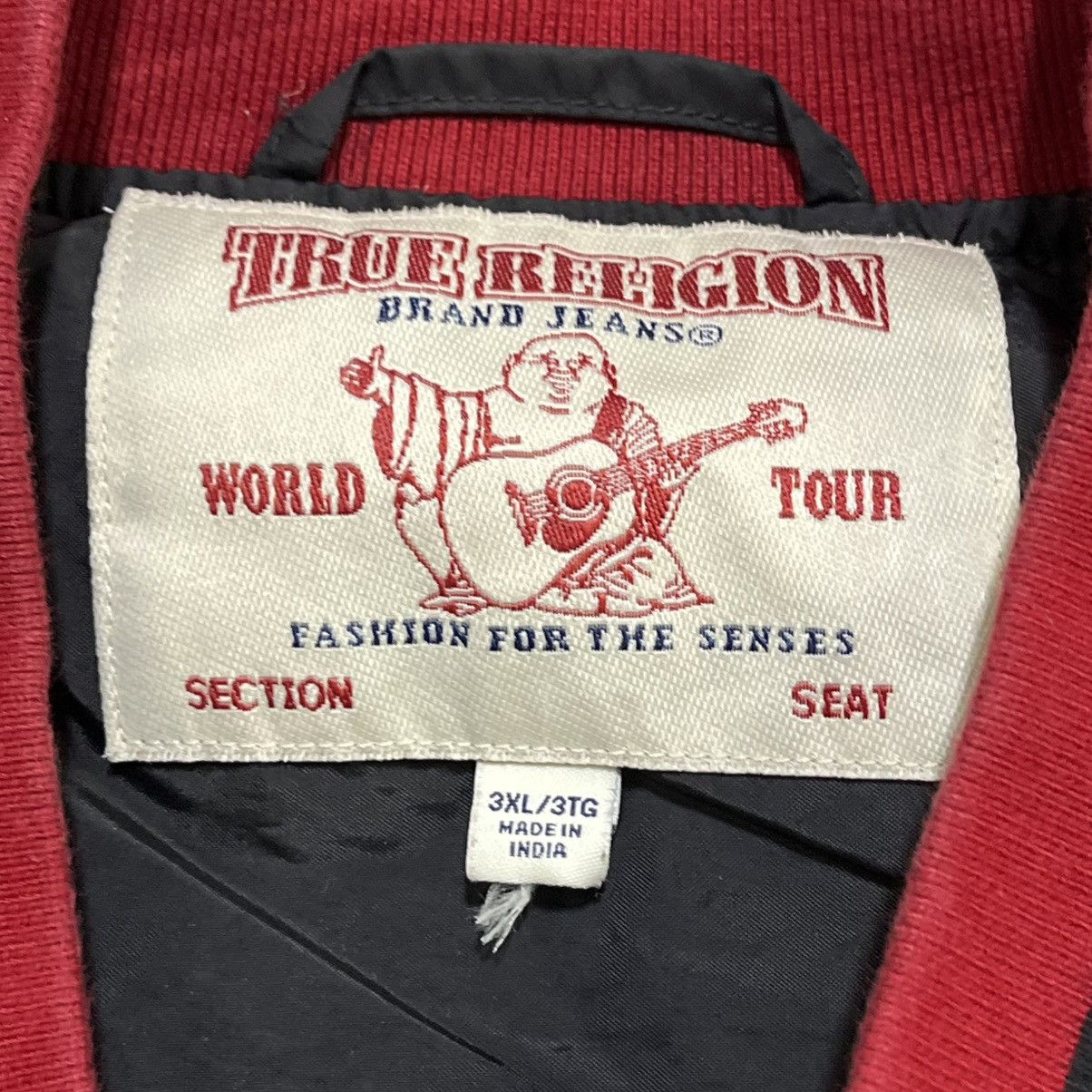 True Religion True Religion 02 Button Varsity Bomber Jacket Size 3XL Size US XXL / EU 58 / 5 - 5 Thumbnail
