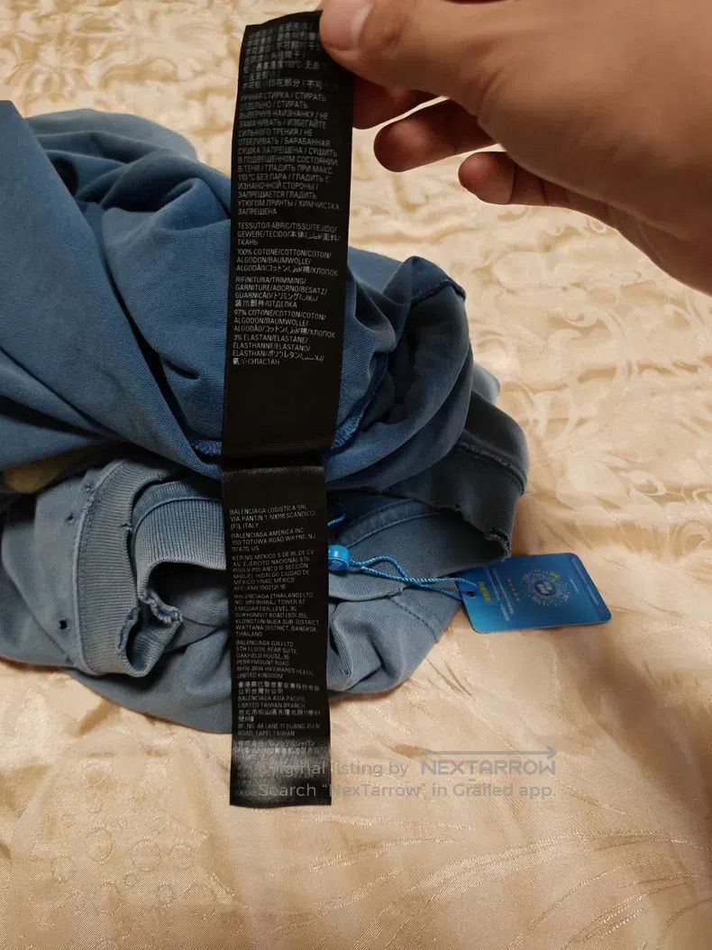 Balenciaga Balenciaga Lettering Printed Pattern Round Neck Short Slee Size US M / EU 48-50 / 2 - 5 Thumbnail