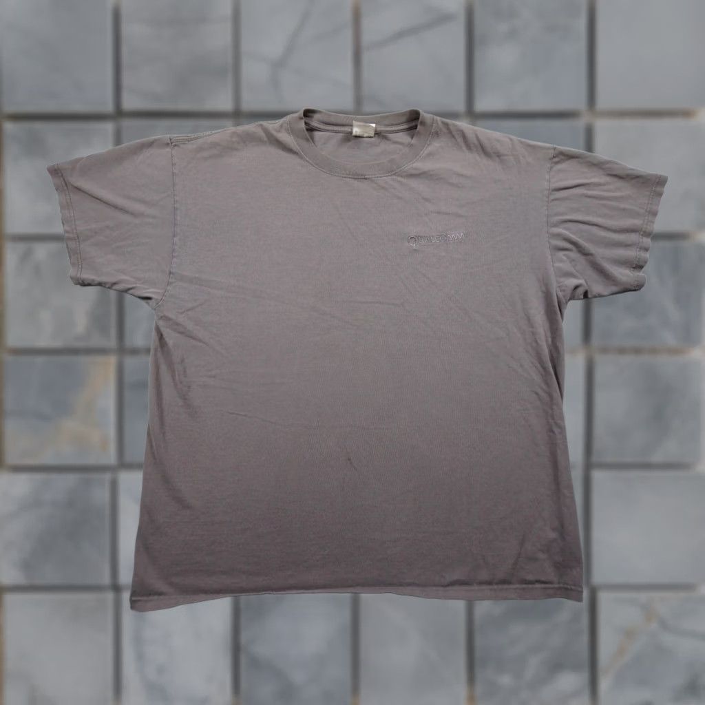 Anvil VINTAGE Qualcomm Shirt Mens XL Gray Nike? Size US XL / EU 56 / 4 - 1 Thumbnail