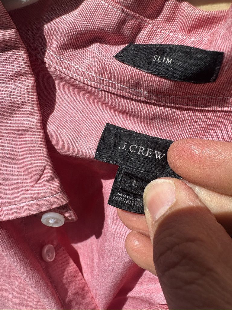 J.Crew J crew mens shirt large slim-fit pink/salmon nantucket vibes Size US L / EU 52-54 / 3 - 3 Thumbnail