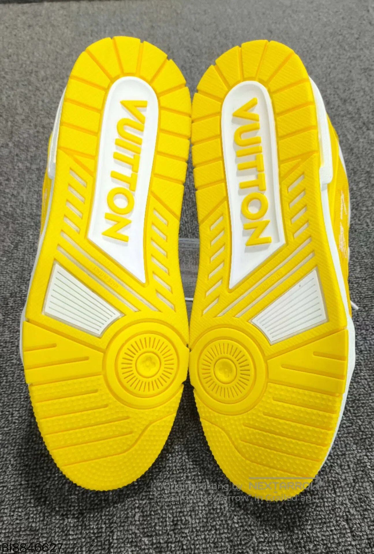 Louis Vuitton luxury yellow and white trainers by LV. Size US 8 / EU 41 - 7 Thumbnail