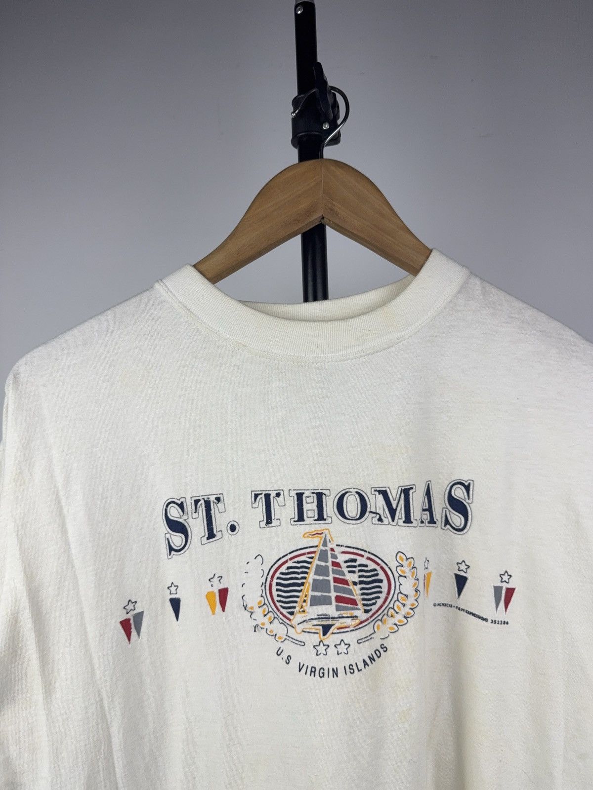 Vintage Vintage Retro 1999 St. Thomas Virgin Islands Sailing Tee Size US L / EU 52-54 / 3 - 2 Thumbnail