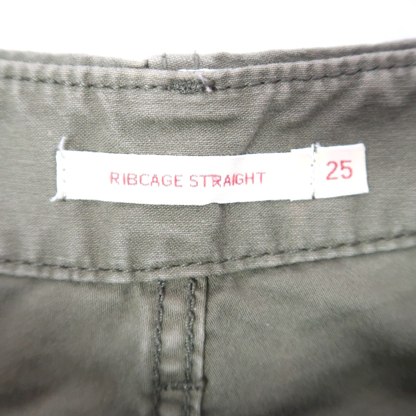 Levi's VINTAGE Levi's Ribcage Straight Cargo High Rise Pants Women 25 Olive Green Cotton Casual 25 Inseam 25s Size 42" / US 20 - 4 Thumbnail