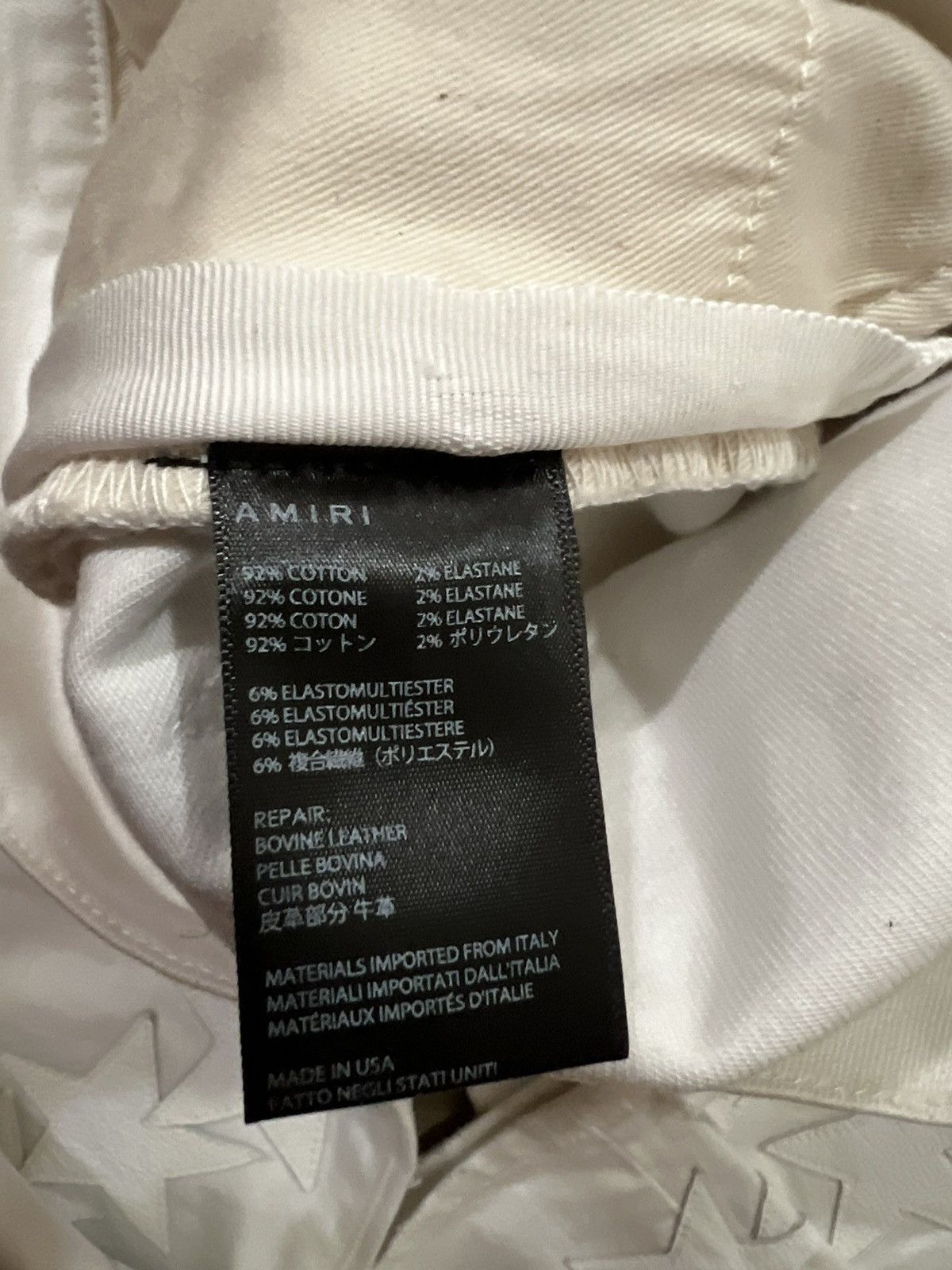Amiri Amiri x Chemist White Star Patch Jeans size 36 $2500 Size US 36 / EU 52 - 4 Thumbnail