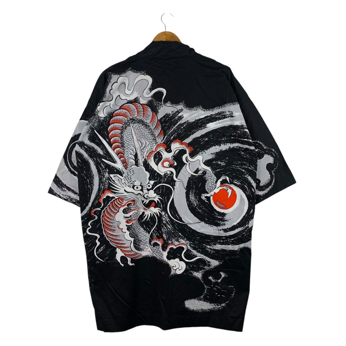 Vintage SUKAJAN Japan Dragon Print Souvenirs Kimono Coat Size US XXL / EU 58 / 5 - 1 Thumbnail