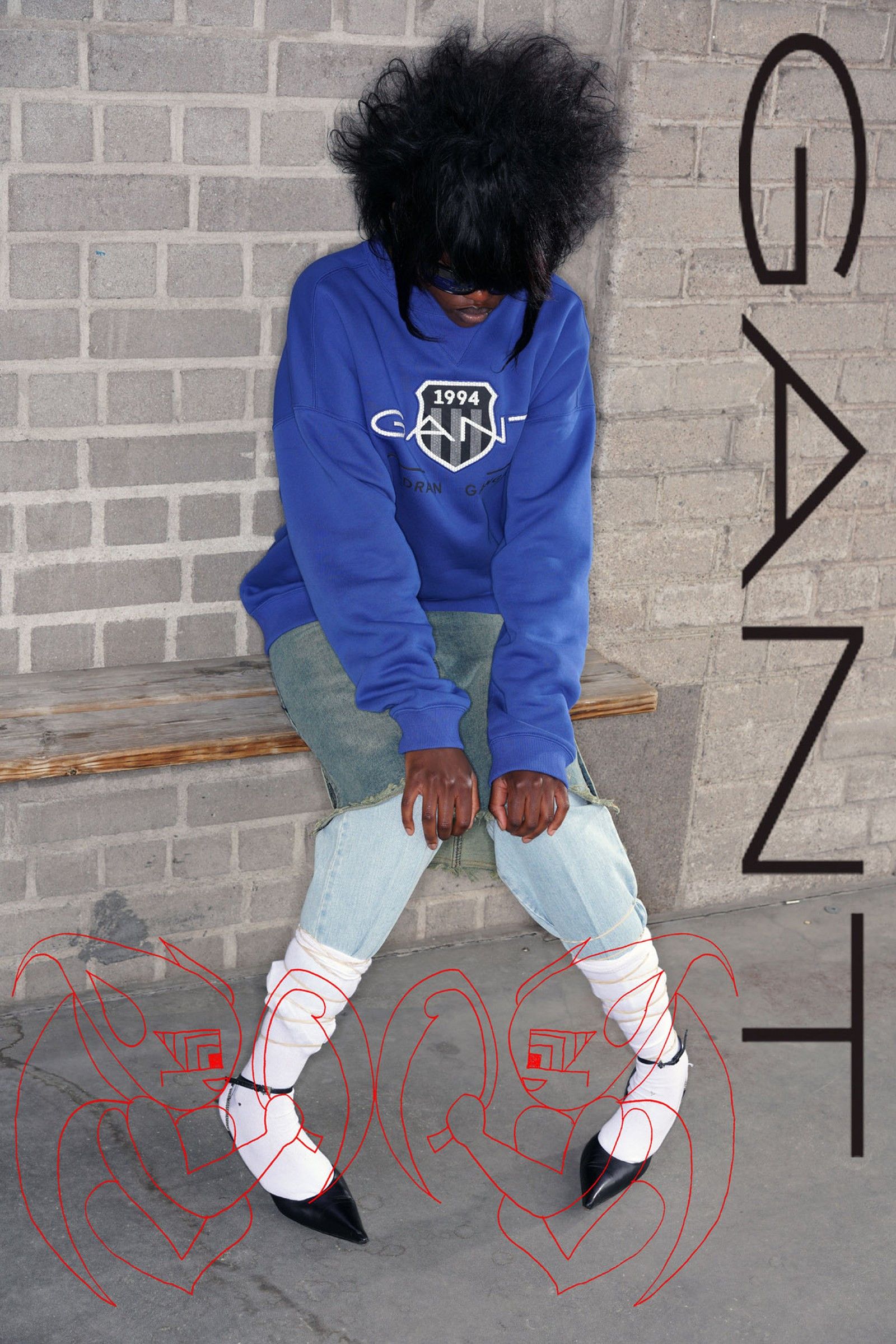 Drain Gang × Gant Drain Gang x Gant Crewneck (New/tags attached) Size US M / EU 48-50 / 2 - 1 Thumbnail