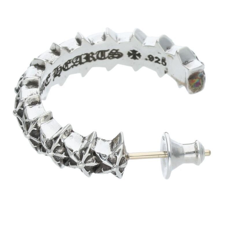 Chrome Hearts Chrome Hear Star Hoop Earring Silver Size ONE SIZE - 5 Thumbnail