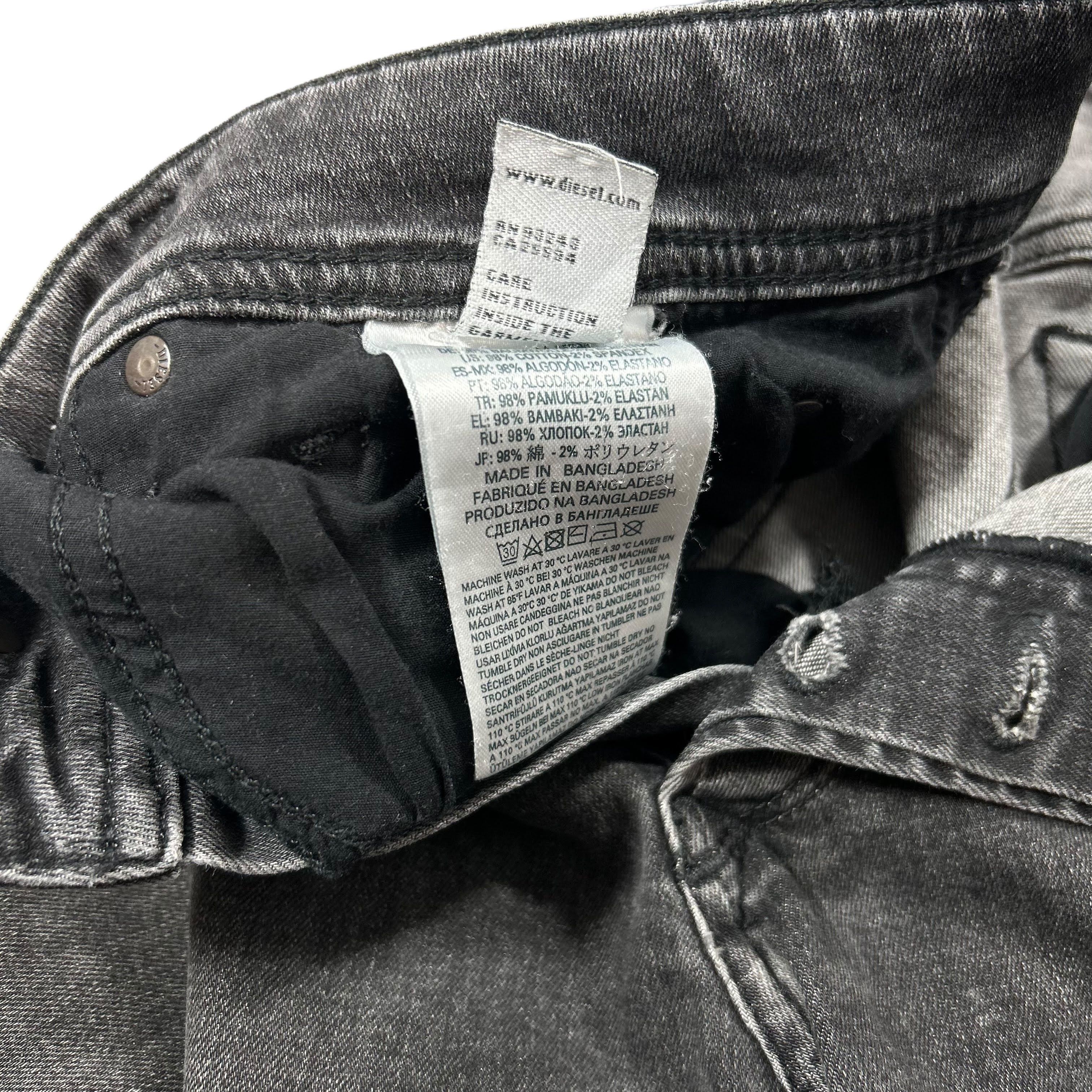 Diesel Diesel Troxer Slim Skinny Black Stretch Denim W32L32 Size US 32 / EU 48 - 8 Thumbnail