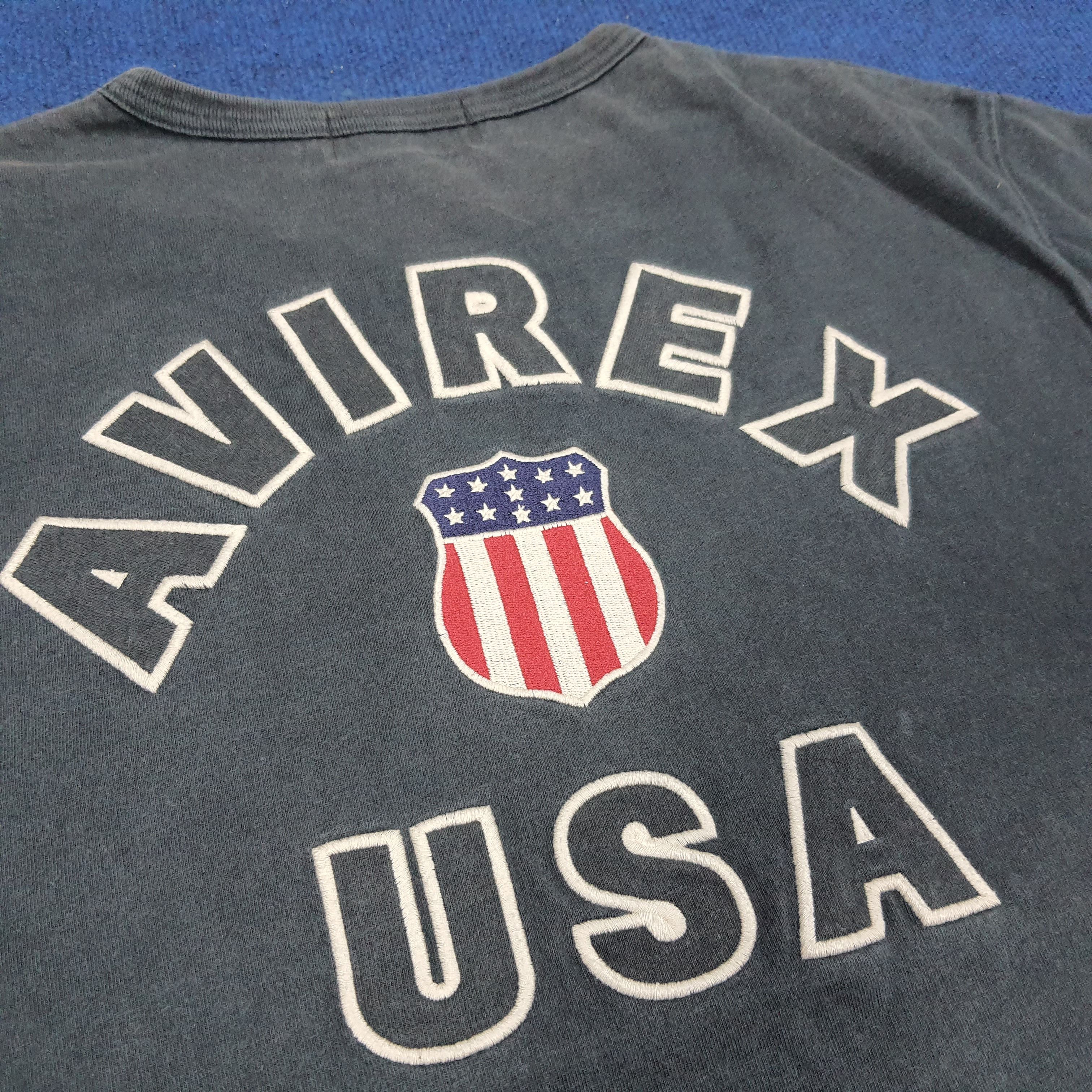 Avirex × Vintage Vintage Authentic Garments Avirex USA Tshirt Size US XL / EU 56 / 4 - 2 Thumbnail