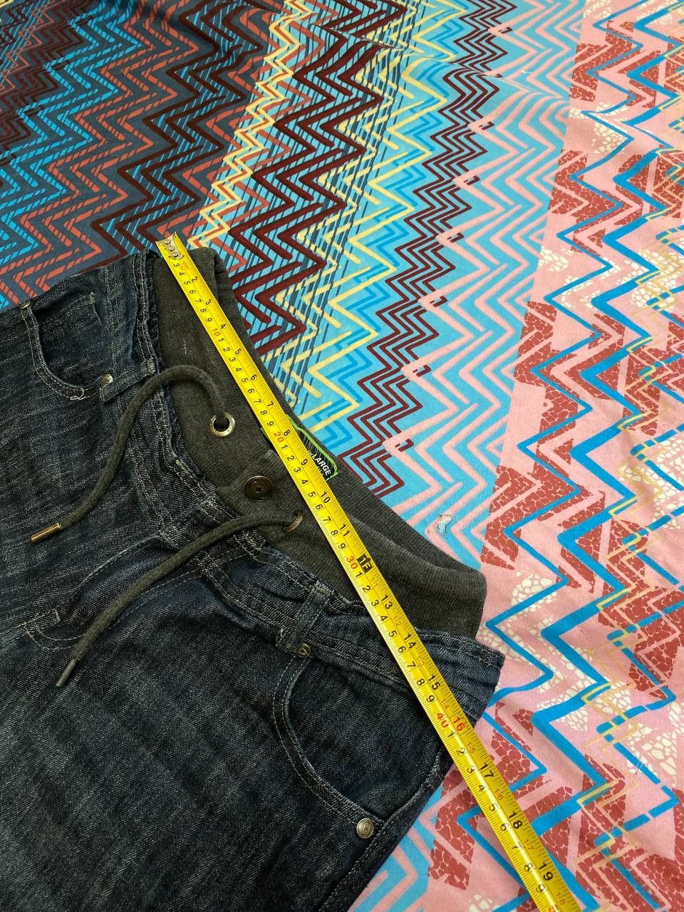 No Fear × Vintage Vintage Y2K Distressed Style Denim Tie Dye Shorts Size US 34 / EU 50 - 6 Thumbnail