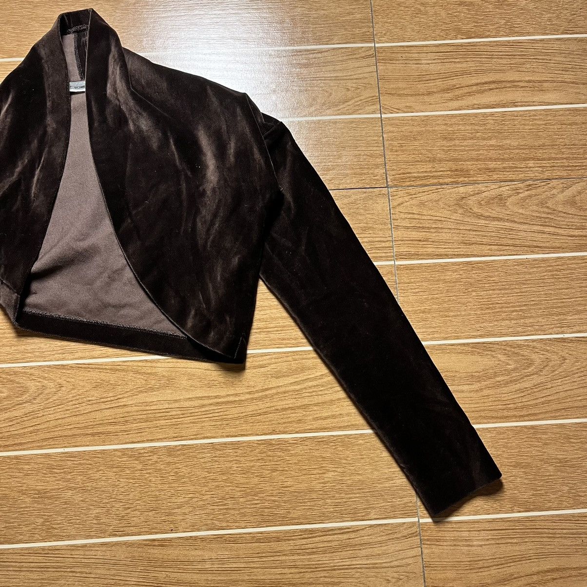 Romeo Gigli Vtg Romeo Gigli A/W 1989 Brown Velvet Cocoon Shrug Jacket Size M / US 6-8 / IT 42-44 - 4 Thumbnail