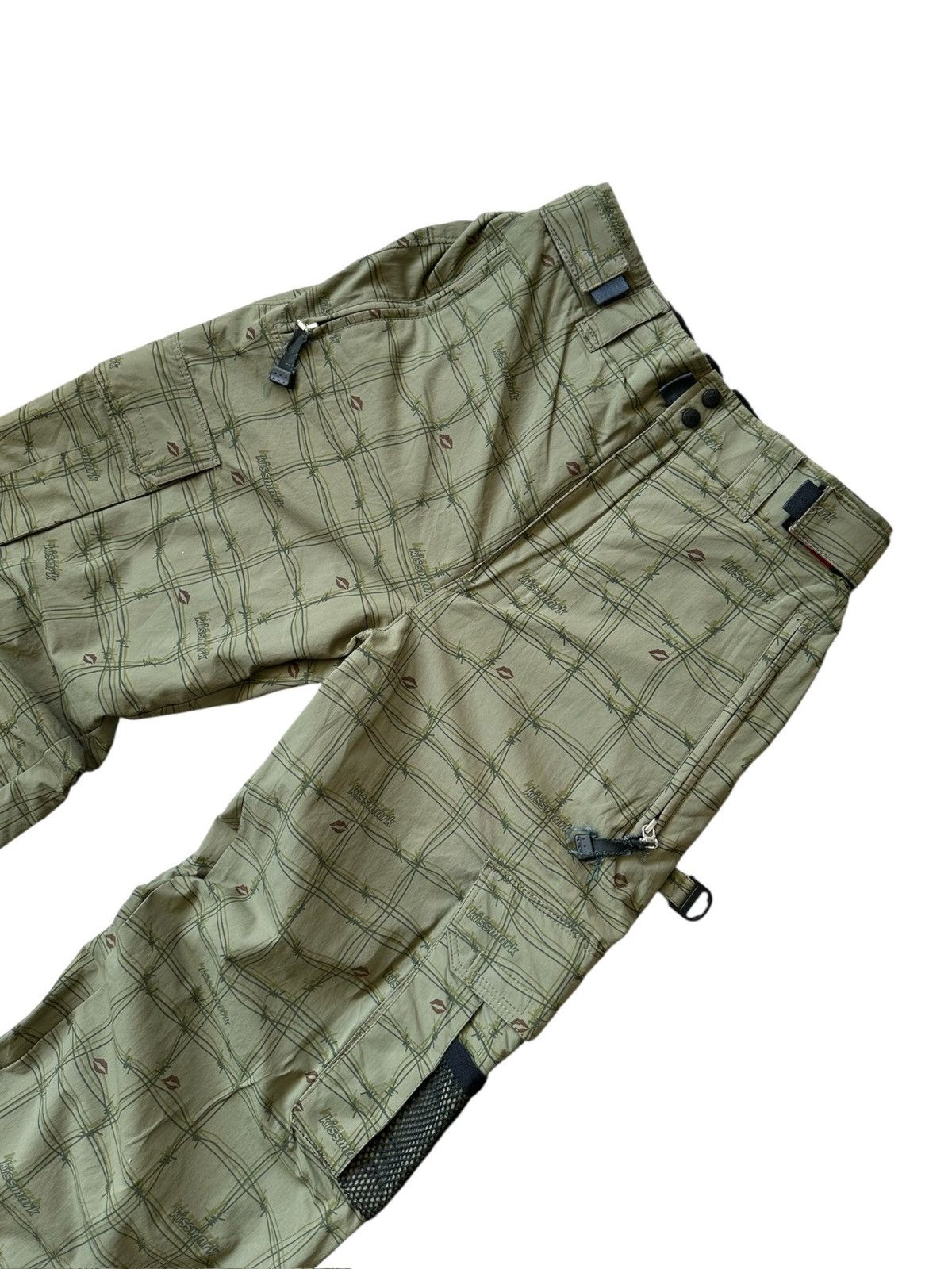 Japanese Brand 2000's Kissmark - Barbed gorpcore outdoor pants Size US 29 - 6 Thumbnail