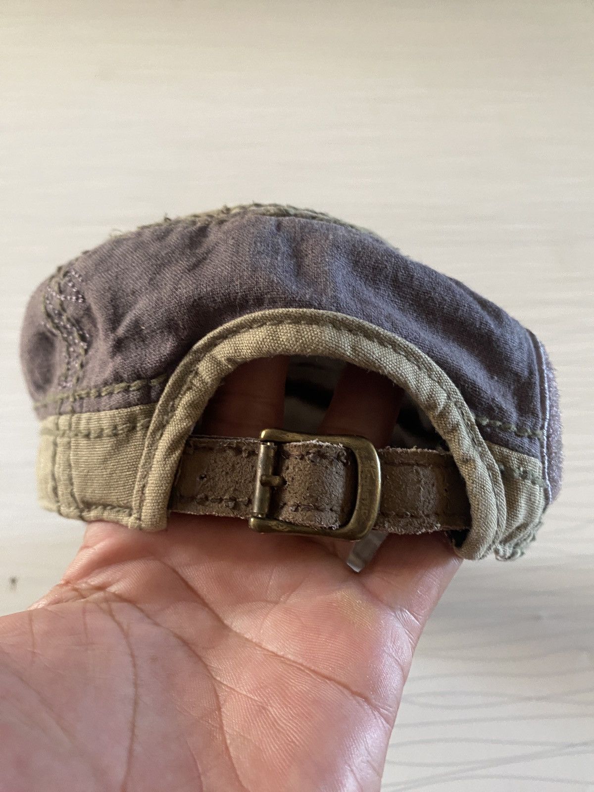 Japanese Brand H Coustic Distressed Design Patrol Military Denim Cap y2k Size ONE SIZE - 7 Thumbnail