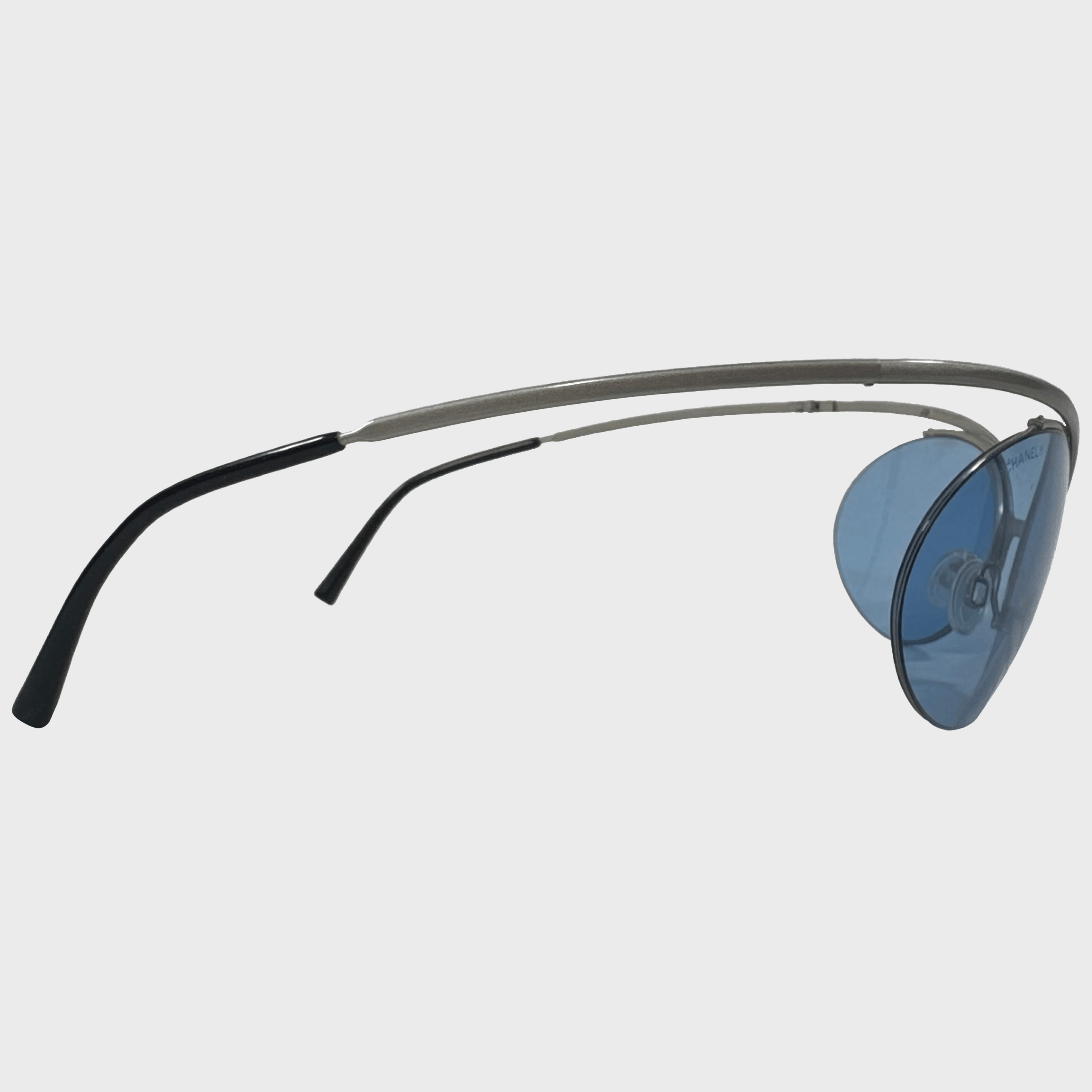 Chanel Chanel by Karl Lagerfeld Vintage Space Age Design Sunglasses Size ONE SIZE - 4 Thumbnail