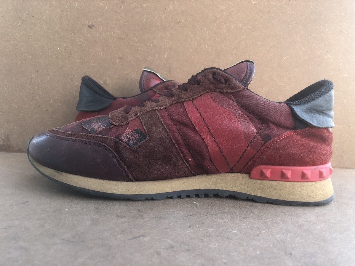 Designer × Valentino Valentino Garavani Red Leather Men’s Sneakers Size 41 Size US 9.5 / IT 39.5 - 6 Thumbnail