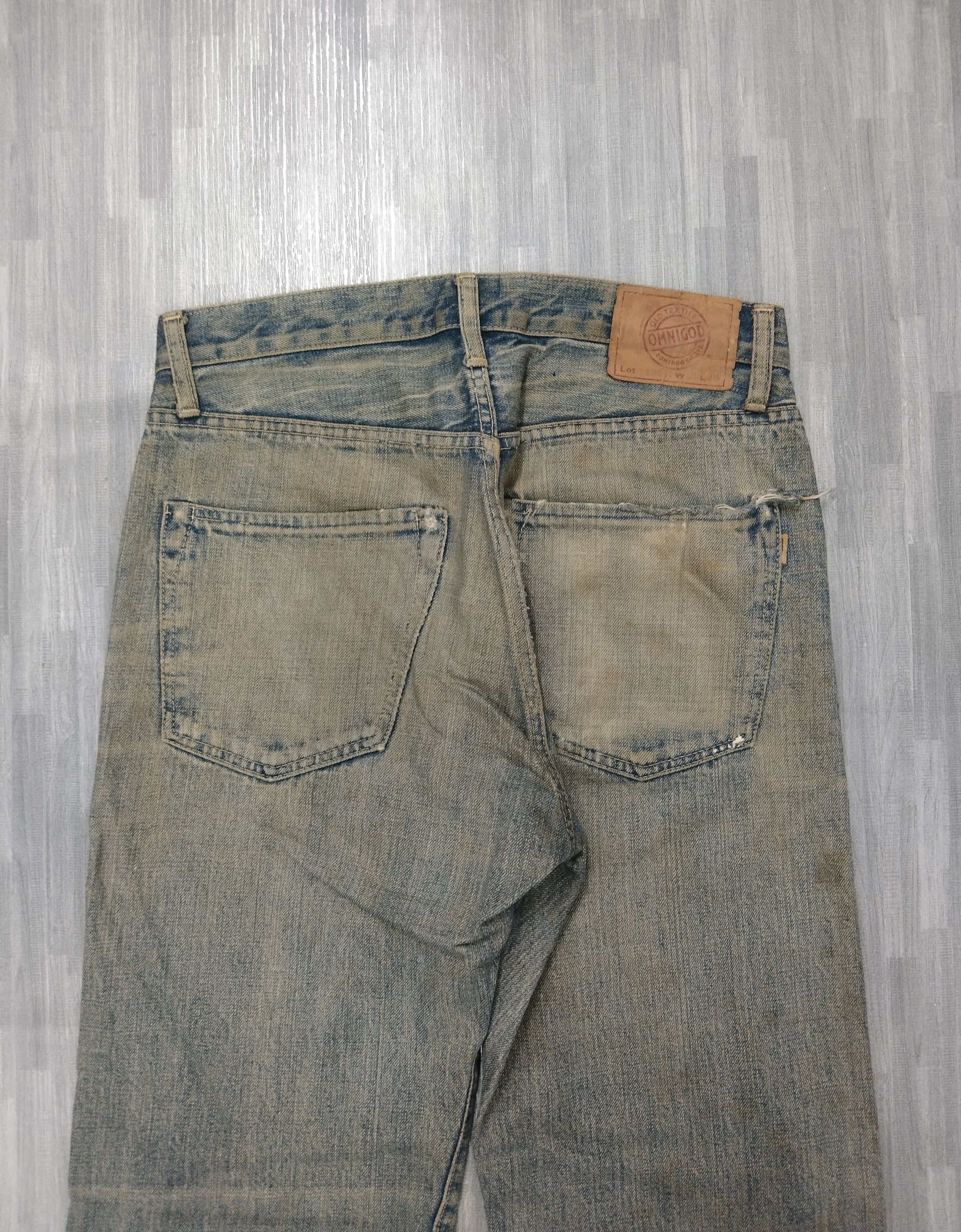 OMNIGOD SICK DISTRESSED OMNIGOD SELVEDGE DENIM PANTS Size US 30 / EU 46 - 7 Thumbnail