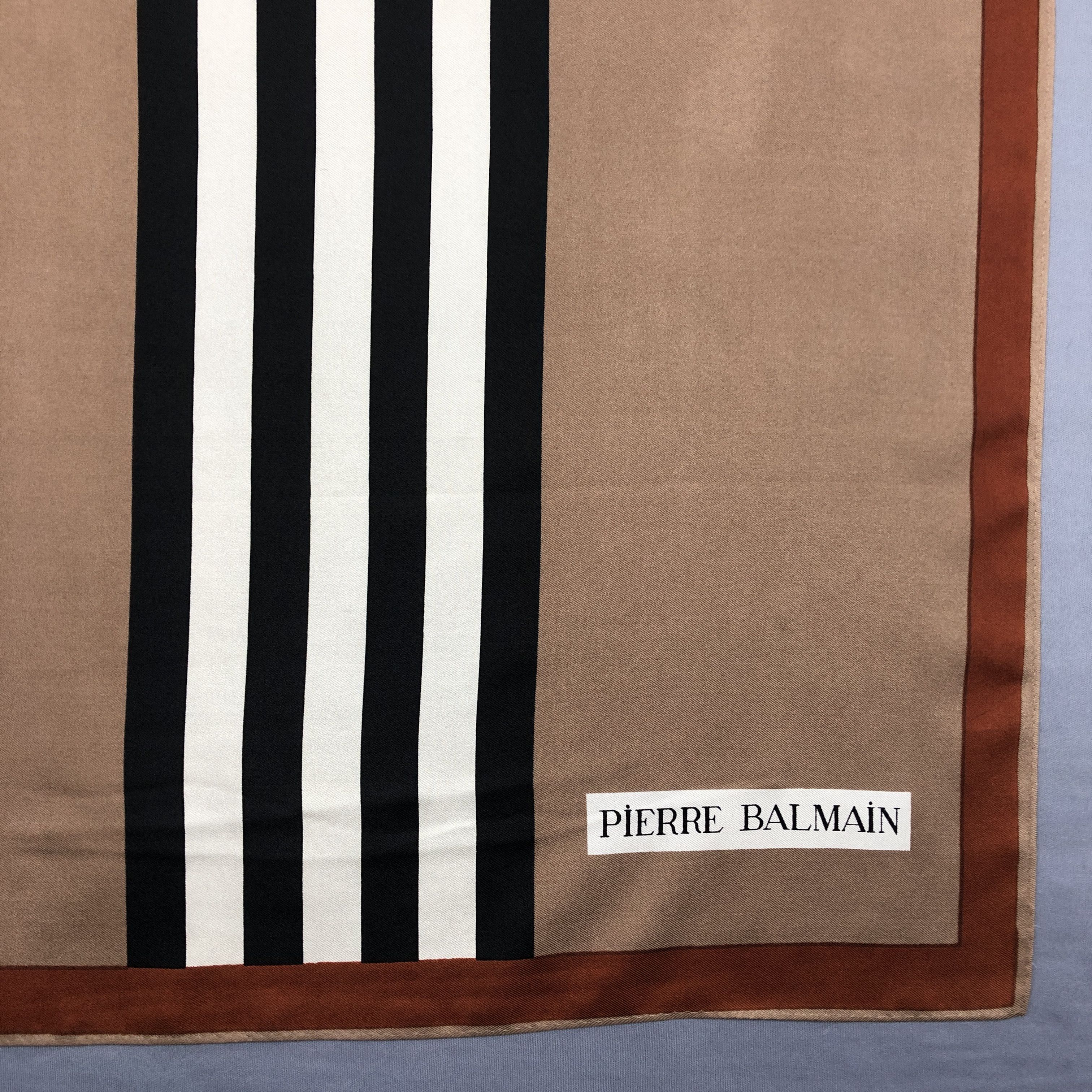 Pierre Balmain × Vintage Vintage Pierre Balmain SILK Scarf Twill Stole Wraps Scarves Size ONE SIZE - 6 Thumbnail