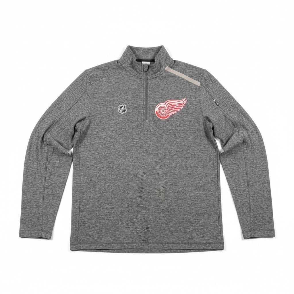 NHL Detroit Red Wings Quarter Zip Pullover Men's Size Medium NWT Size US M / EU 48-50 / 2 - 1 Thumbnail